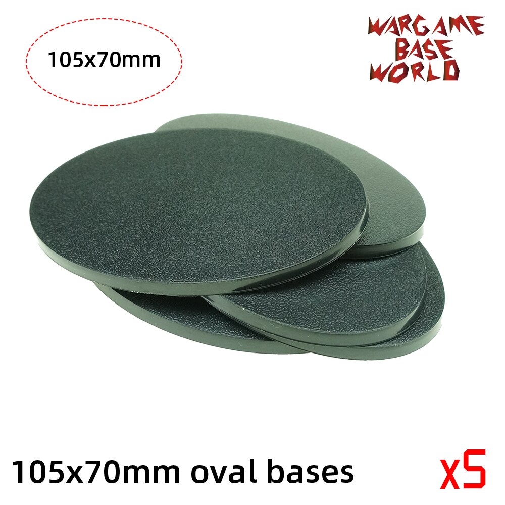 Wargame base world  -105 x 70mm ovale baser til warhammer: 5
