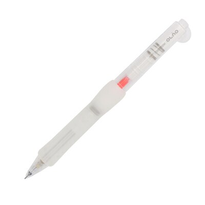 1pcs 0.5mm TOMBOW MONO Simple student Mechanical pencil Color splicing automatic pencil Rubber bendable movable pencil kawaii: clear white white
