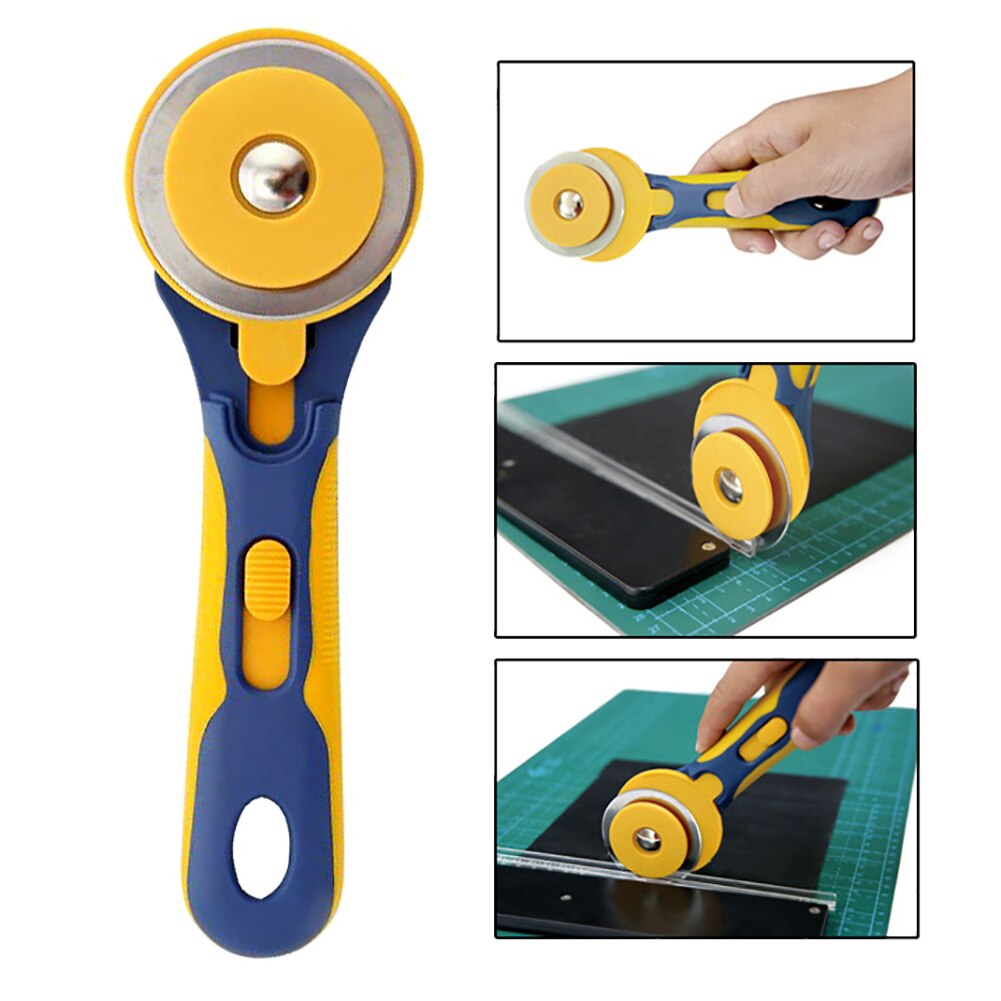 60mm Circular Rotary Cutter Knife for Patchwork Sewing Fabric Cutting Leather Flat Rubber Bands Round Hob Cutting