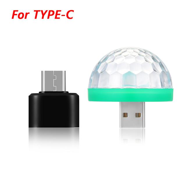 Maan licht LED USB muziek magische bal Mobiele telefoon DJ crystal magische bal licht Auto voice control mini disco Podium lichteffecten