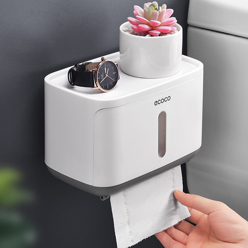 Paper Towel Tissue Box Dispenser Wall Mounted Storage rack paper Towel Holder bathroom organizer Accessories bathroom gadgets