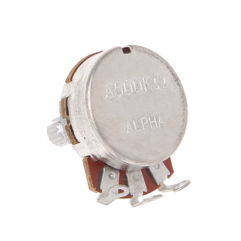 A500K Potentiometer Splined Pot Electric Guitar Bass Effect Amp Tone Volume Shaft15mm Parts Diameter24mm H58D