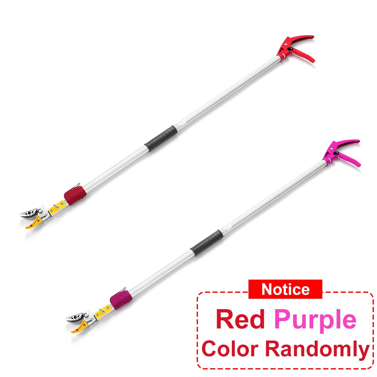 2.2m Extra Long Reach Pruner Cut and Hold Bypass Pruner Max Cutting 1/2 inch Fruit Picker and Tree Cutter For Garden