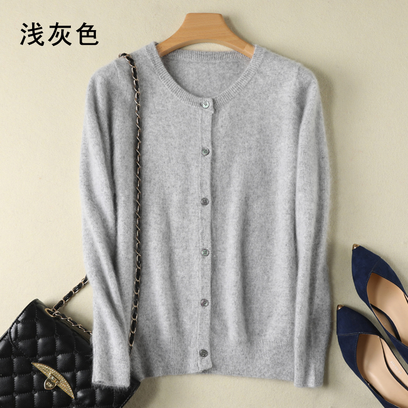 Frauen Strickjacke Große Größe Warme Reine Nerz Kaschmir Pullover Oansatz Lose Mantel Weibliche Pullover Damen Jacke Solide Stricken Strickjacken