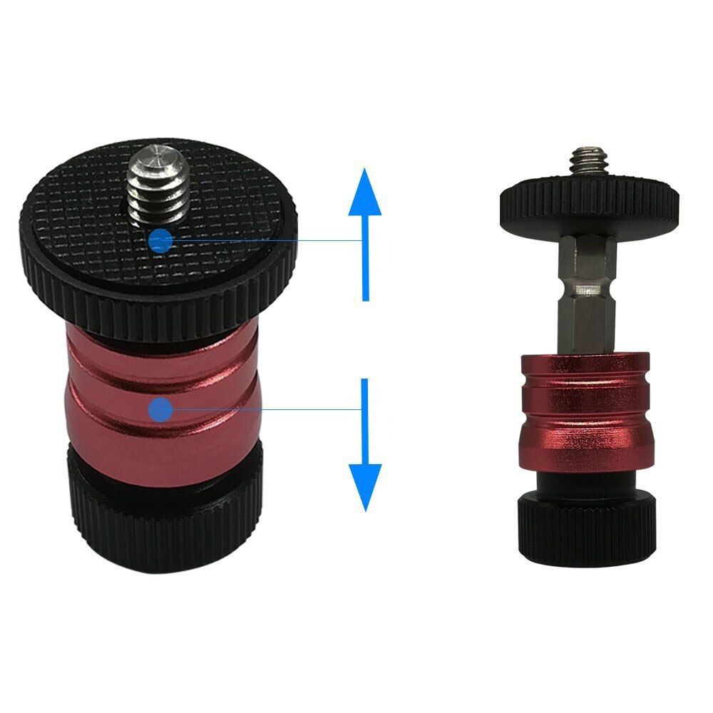 Testa del treppiede Monitor di Piastra A Sgancio Rapido per il Monitor LCD Braccio Magico HA CONDOTTO LA Luce Della Macchina Fotografica Videocamera Rig 1/4-inch foro Testa A Sfera