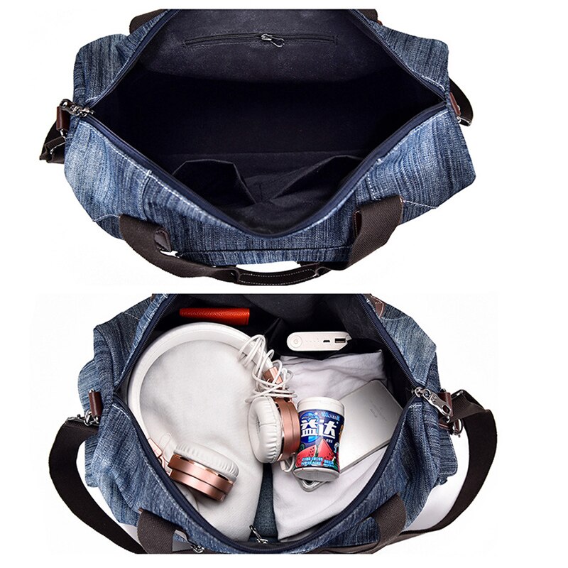 Rejsehåndtaske stor kapacitet mænd kvinder håndbagage rejse duffle bag weekendtasker skulderstropper rejsetasker til mandlige kvinder