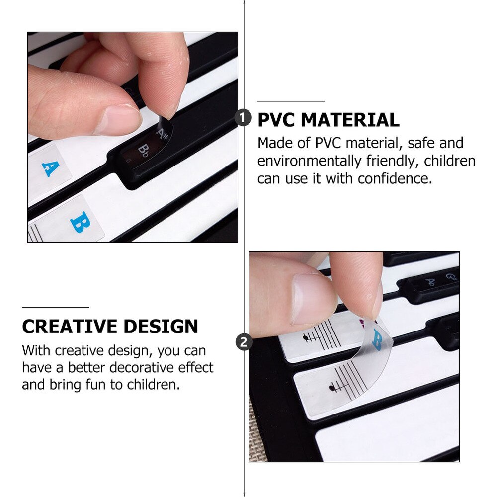 1 vel paino beginner stickes toetsenbordsticker voor instrument