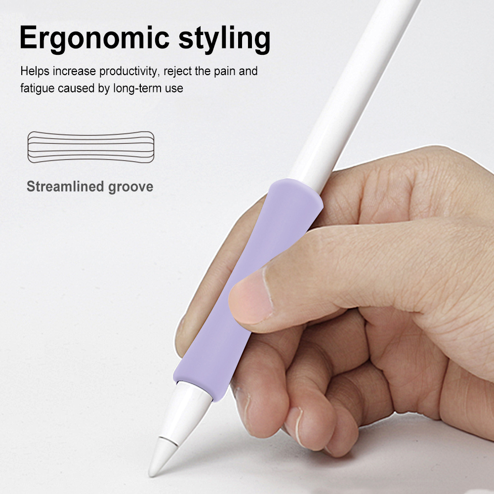 Stylus Cover Silicone For Apple Pencil 1 2 ​Touch Screen Pen Grip Case Shockproof Anti-Scratch Non-Slip Protective Sleeve Pencil