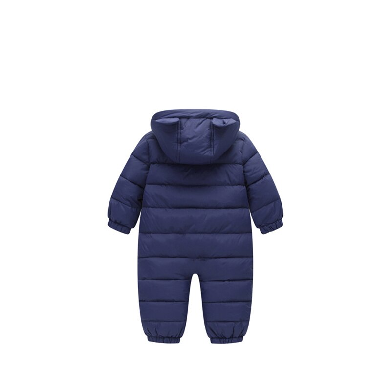 freundlicher Unten Jacke Baby Strampler Herbst Winter Jungen Overall Mädchen Kleidung Niedliche Bären Ohren Kleinkind zur Seite fahren freundlicher Insgesamt