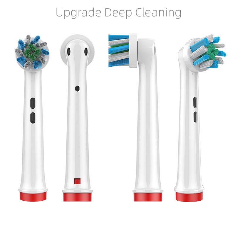 4Stck Dupont Borsten Elektrische Zahnbürste Köpfe Zähne Aufhellen/Tägliche Reinigung/Präzision Reinigung/Weiche Pflege Zähne funktion Für Oral B: MULTI