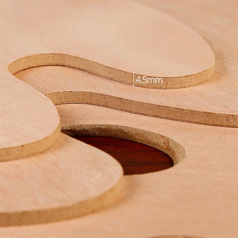 20x30cm Art Painting Color Palette Mixer Wooden Oval Oil Painting Acrylic Color Mixing Board Paint Tray Drawing Plate Study Tool