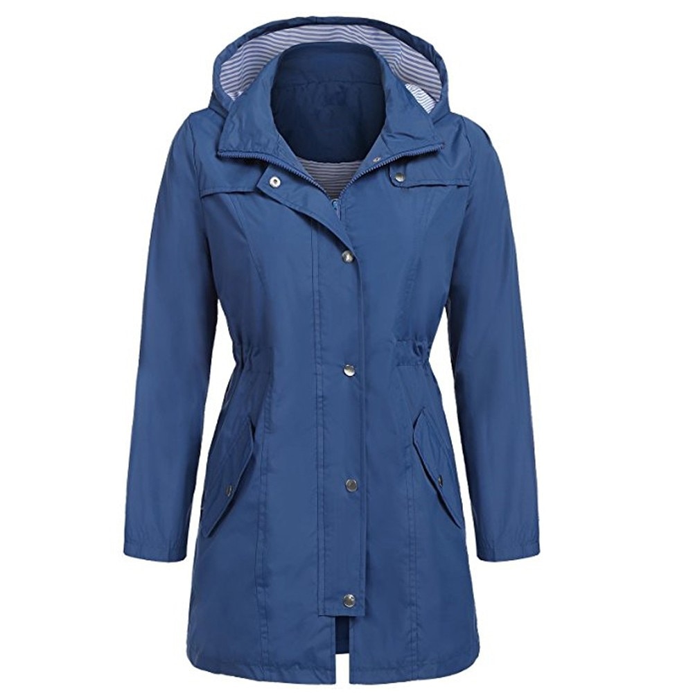 Waterdicht Winddicht Regenjas Dames Regenjas Windcoat Jassen Ondoordringbare Niet-wegwerp Manteau de Pluie Femme #