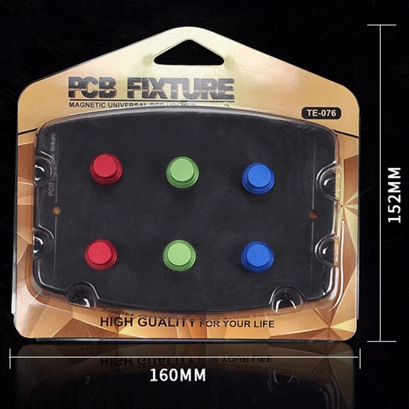 Uniwersalna płytka drukowana uchwyt z 6 szt. netic szpilki płytka drukowana platforma lutownicza PCB netic zacisk robić mocowania rowka