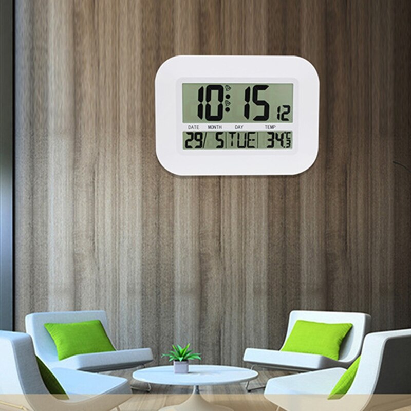 Home Electronic Perpetual Calendar Alarm Clock Temperature Large Screen Digital