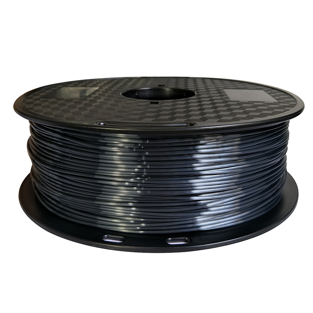PLA włókno jedwabne 1.75MM 250g błyszczące PLA 3D drukarki Filament 0.25kg jedwabna tekstura PLA 3D DIY materiały do drukowania kolor Dropshipping: black 250g