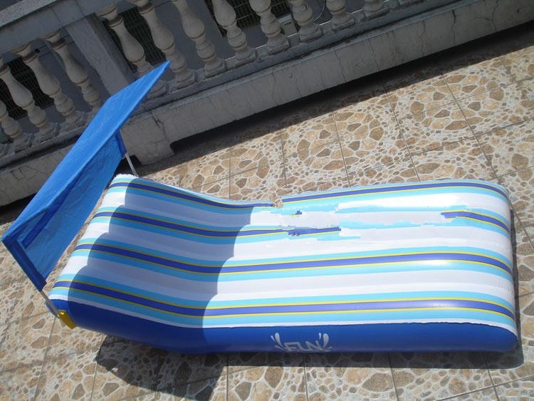 Sommer oppustelig luftmadras vandmadras svømning madras svømmeseng vand flydende seng flydende stol oppustelig ø