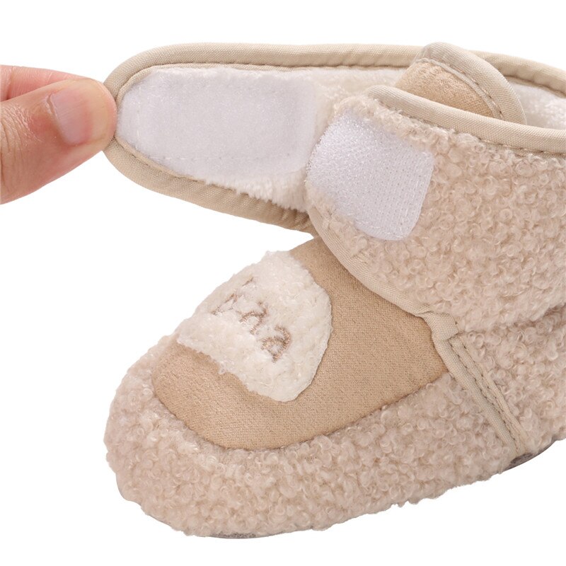 Baby jongens meisjes pantoffels, schattige schapenpatroon baby laarzen winter warme zachte katoenen peuter eerste loopstoel schoenen voor in de wieg