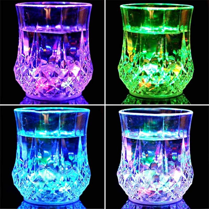 Colorful Beer Bar LED Glow Light Cup Party Flashing Mug Whisky Shot Drink Pineapple Cups Night Cup Halloween