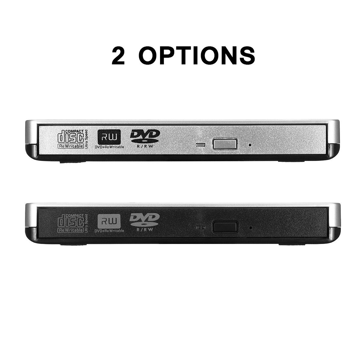 2mb externa usb 3.0 dvd/cd rw cd writer slim carbon grain drive brännare läsare spelare för pc laptop optisk enhet