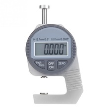 Digital LCD Dicke Meter Messgerät Anzeige Mindestkörperfettprozent Dicke Messgerät 0-12,7mm/0,5 0,01mm/0,0005 Flache messen Kopf