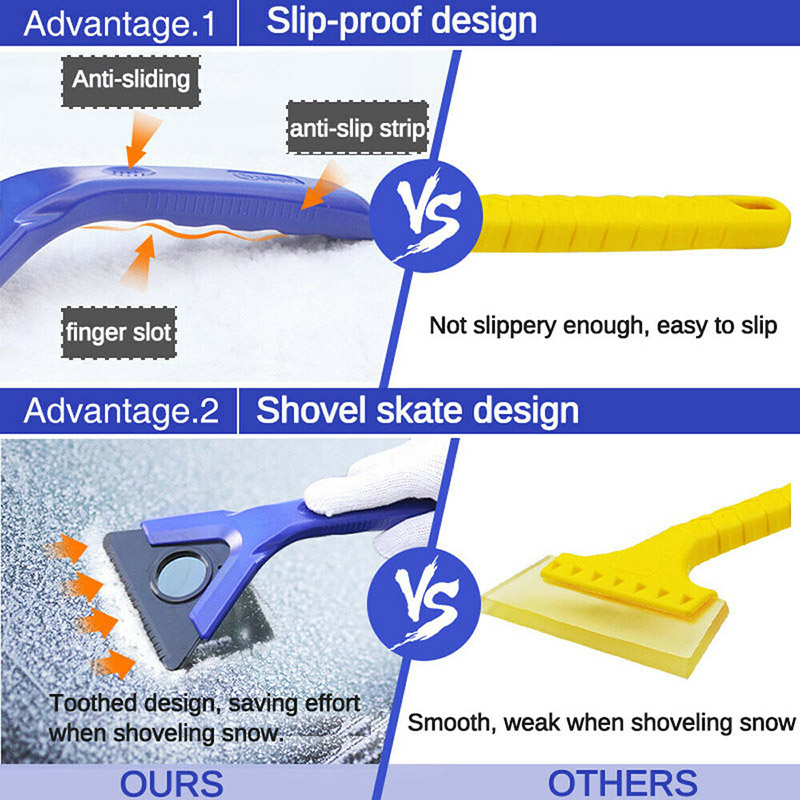 Car Windshield Ices Snow Remover Scraper Tool Removal Shovel Portable Defrost Deicing B88