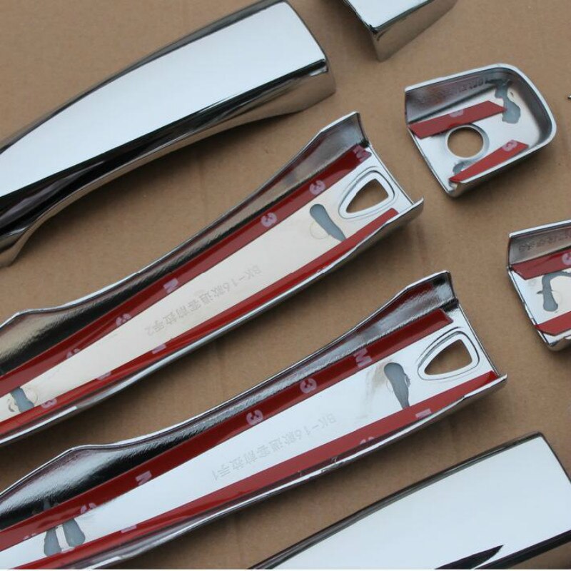 For Nissan Qashqai J11 Chrome door handle cover with smart key Hhole catch cap trim molding