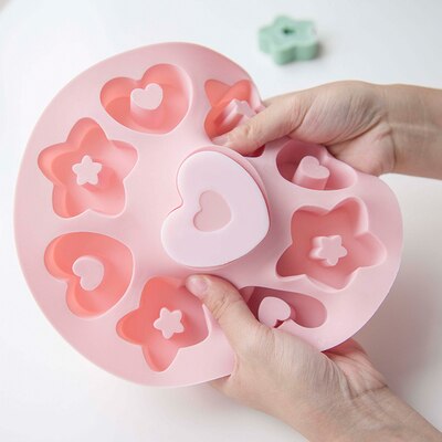 3d blomster hjerte silikone sæbe skimmel diy håndlavet sæbe gelé budding skimmel køkken bagning silikone forme