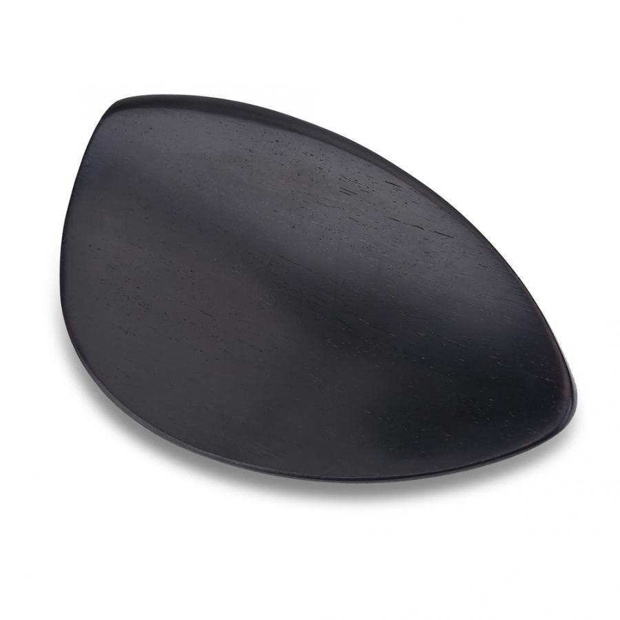 Violin Chin Rest with Bracket & Softwood Strip Wood Violin Chin Rest Ebony Wood Chin Rest for 4/4 Size Violin Parts Accessories
