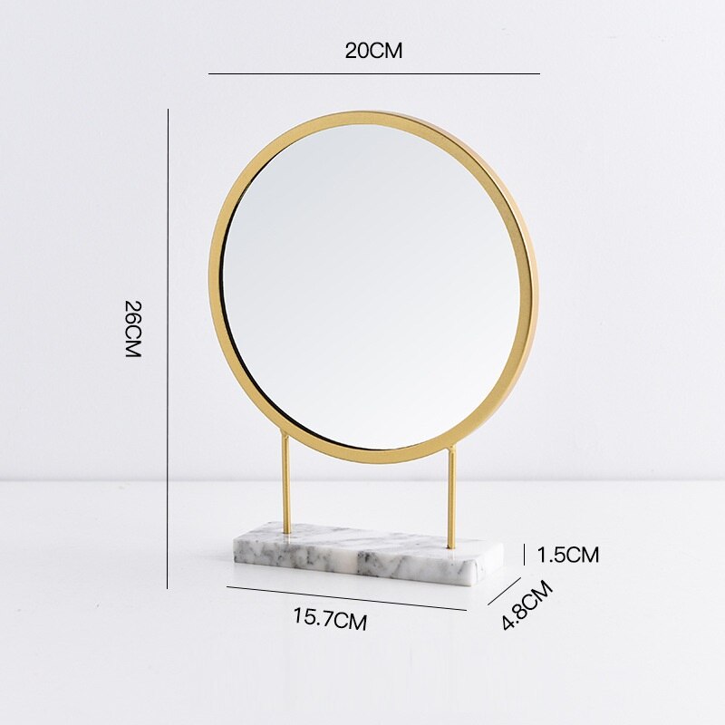 Nordic Dressing Table Bedroom Dressing Table Simple Multifunctional Dressing Table Mini Wrought Iron Makeup Mirror Modern Mirror