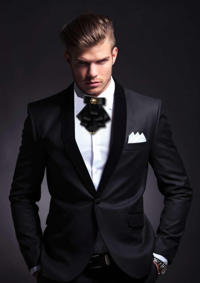 I-remiel britisk stil flerlags stof butterfly bryllup brudgom formel krave skjortekjole slips halsbånd tøj og tilbehør