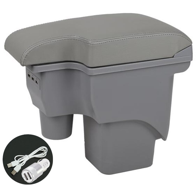 Voor Ford Focus 2 Armsteun Doos Voor Ford Focus 2 Mk2 Auto Armsteun Doos Auto Accessoires Nterior Retrofit Onderdelen Center opbergdoos Usb: Artificial Leather G