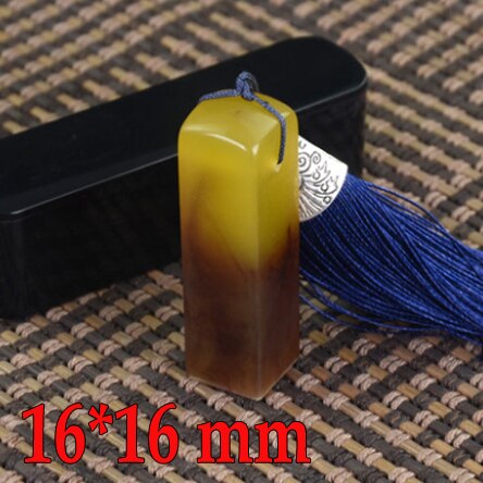 16mm färgglada stamper kinesiska sigill skärning för målning kalligrafi namn kontor sigill stämpel konst set carving sigill: Lila