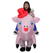 Cycling animals inflatable clothing for adults Halloween and Christmas: Gold