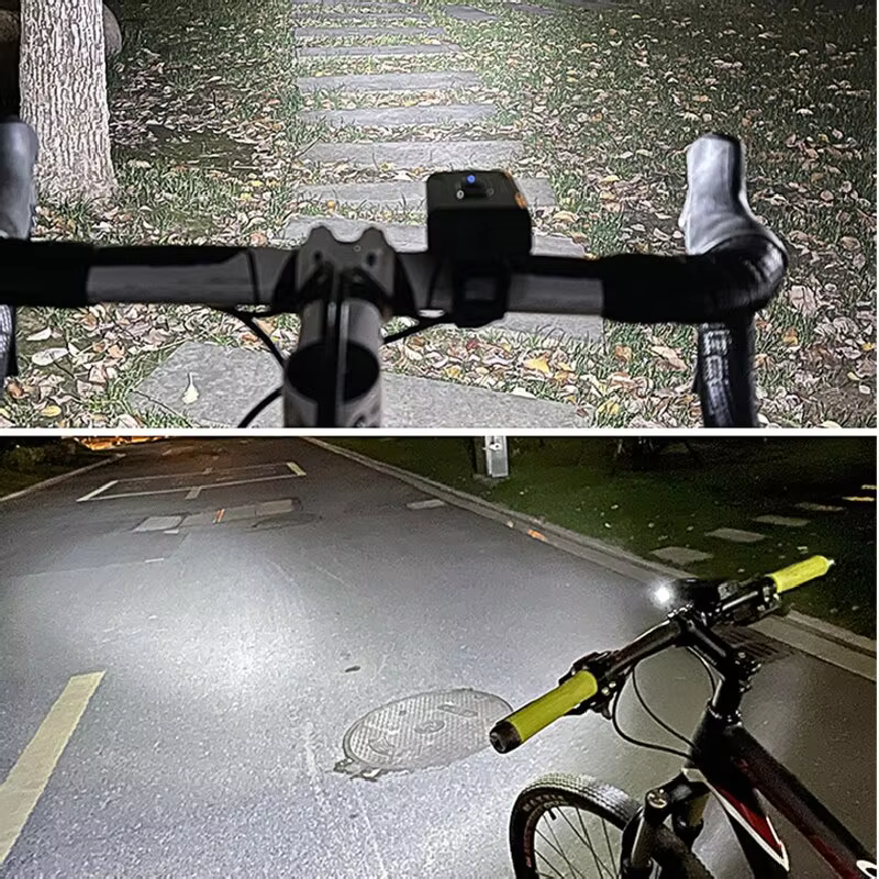 2 t6 led cykelforlygte type-c genopladelig cykelpandelampe mountainbike racercykel forlygte til natkørsel cykling sikkerhed