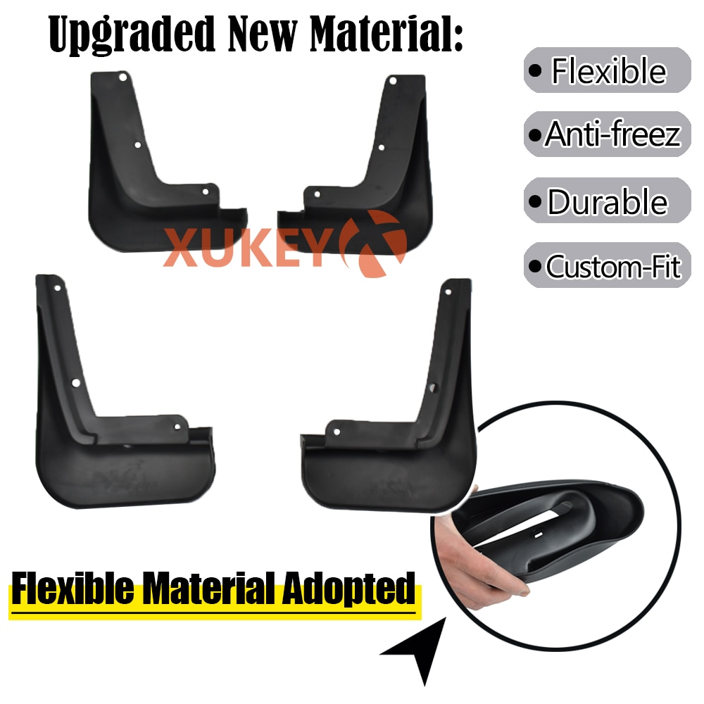 Set Molded Mud Flaps For KIA Rio XLine KX Cross on Mudflaps Splash