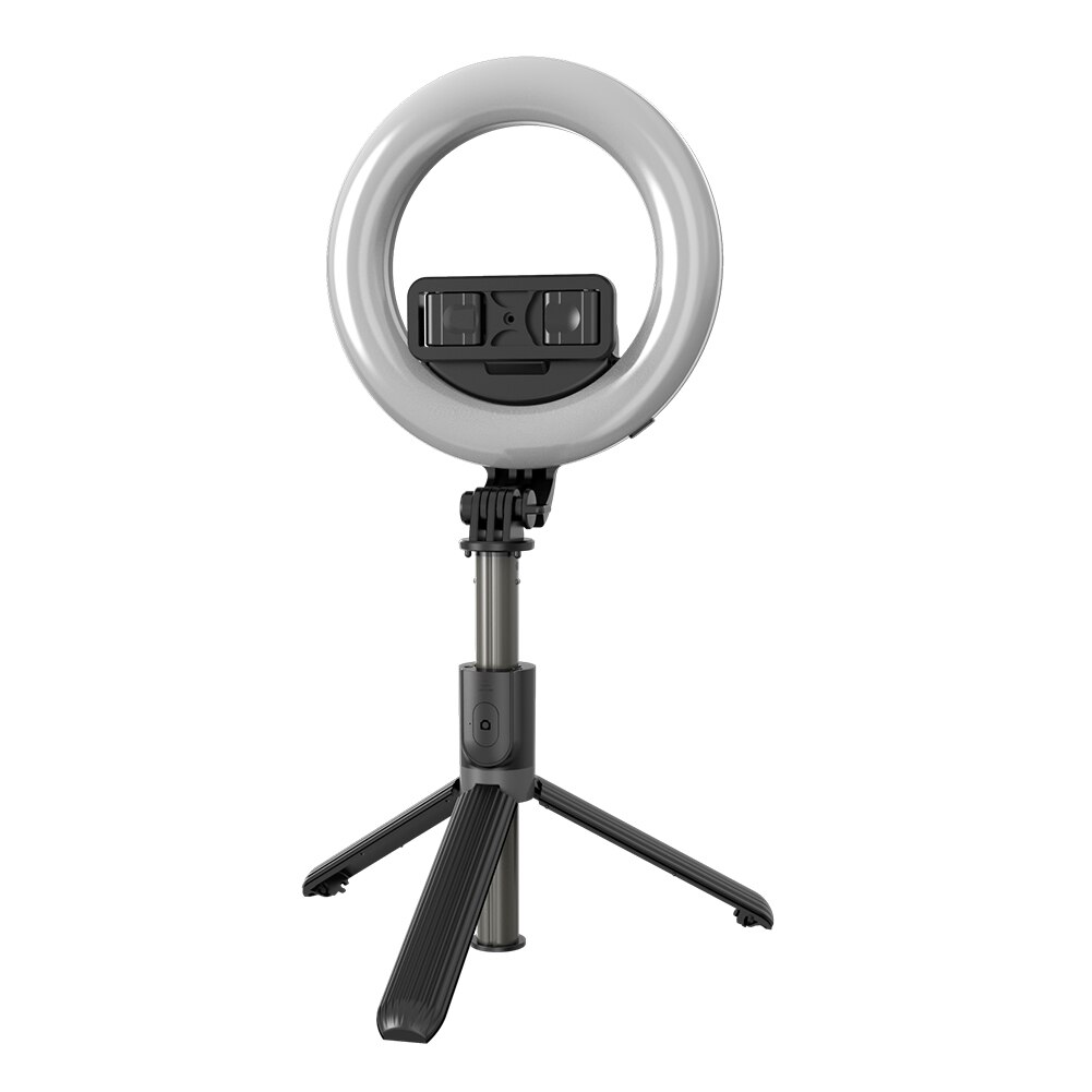 Portable 5 inch LED Selfie Ring Light Phone Photography Video Lamp with Bluetooth Shutter Remote for Live Meeting Live Class: Default Title