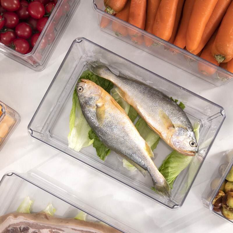 Transparent Airtight Pantry Pasta Box Multigrain Sealed Cans Food Storage Container Plastic Kitchen Refrigerator With Lid Cereal