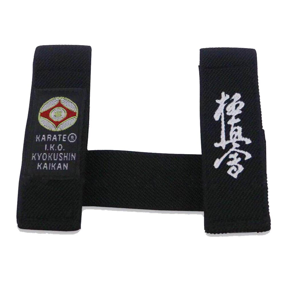 Iko kyokushin karate bälte fast hållare svart bälte fixer wko shinkyokushin karate bälte fixer каратэ с фиксатором