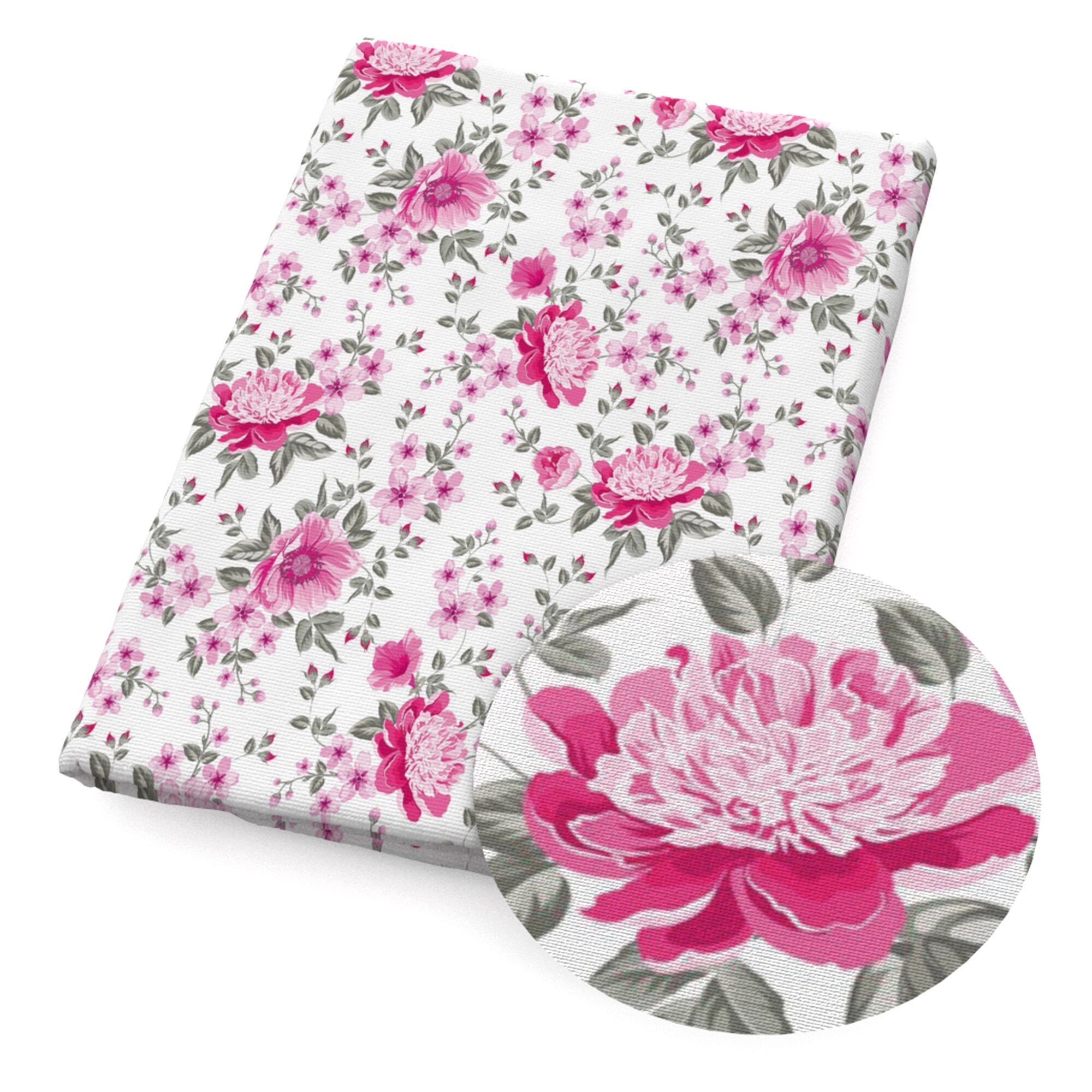 50*145cm Floral Series Polyester Cotton Fabric Quilting Patchwork Cloth Dress Puppet Garment Tissue Material Doll,1Yc16887: 1132103