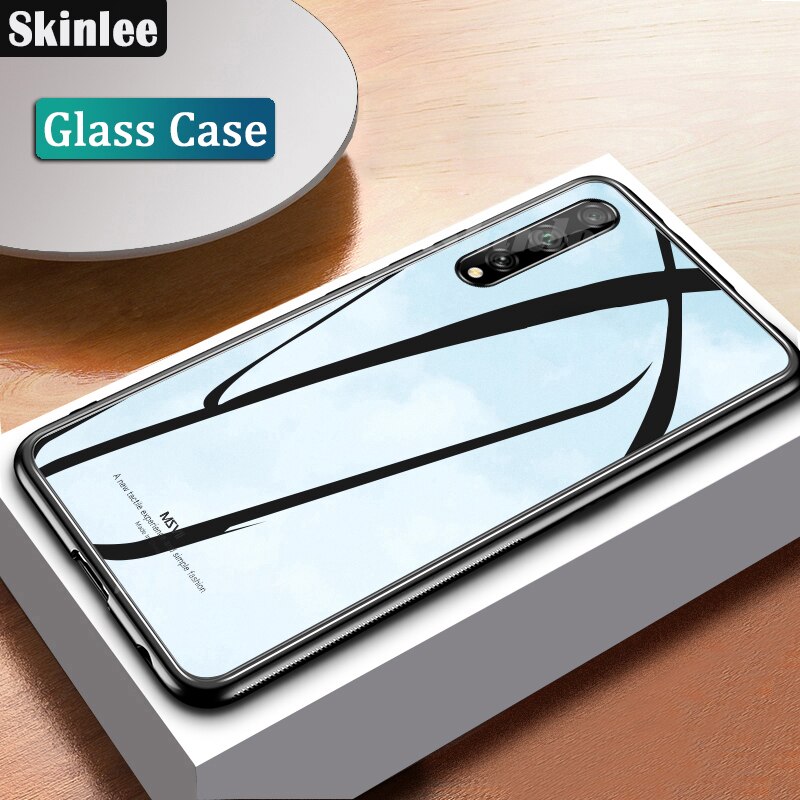 Skinlee Voor Honor 30i Gehard Glas Case Met Zachte Tpu Frame Shockproof Telefoon Cover Voor Honor 30i Case Funda