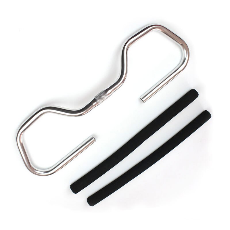 Mountainbike vlinderstuur 25.4/31.8mm travel fiets aluminiumlegering stuur fietsonderdelen: 25.4 sliver en grip