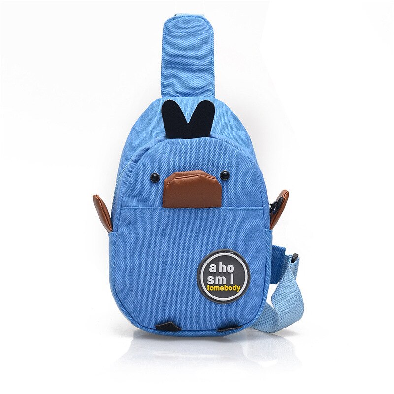 Sac toile femme sac canard sac coffre toile sac bandoulière femme tout match pochette bandoulière: Bleu