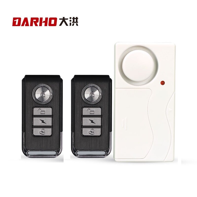 Darho Wireless Security Alarm Bell Kit Window Door Magnetic Sensor Detector Home Safety System Alert With 2 Remote Control: set2
