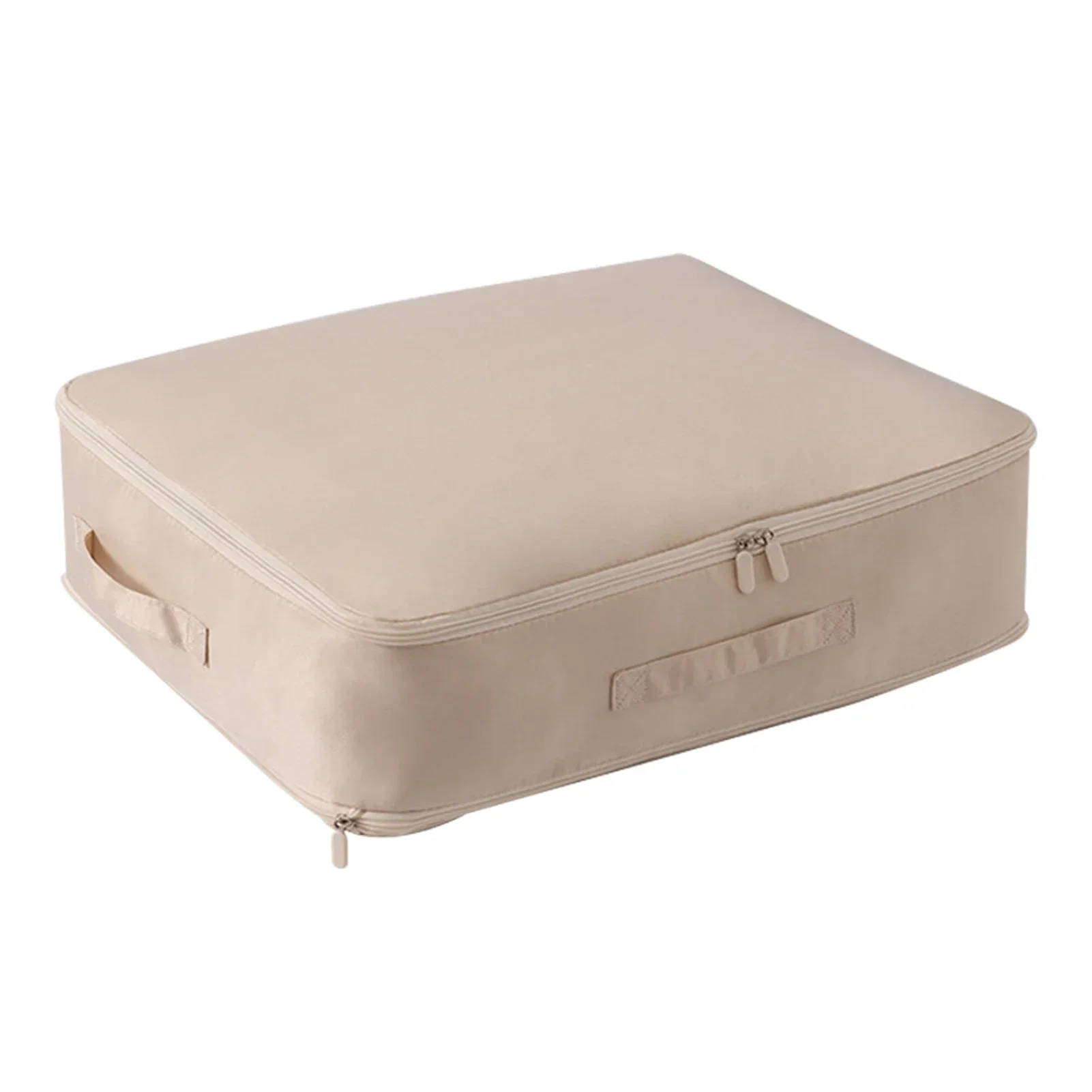 Quilt-opbergtas met grote capaciteit, stofdichte stapelbare organizerbox voor kleding, multifunctionele opbergzakken voor kast: XXL / Beige