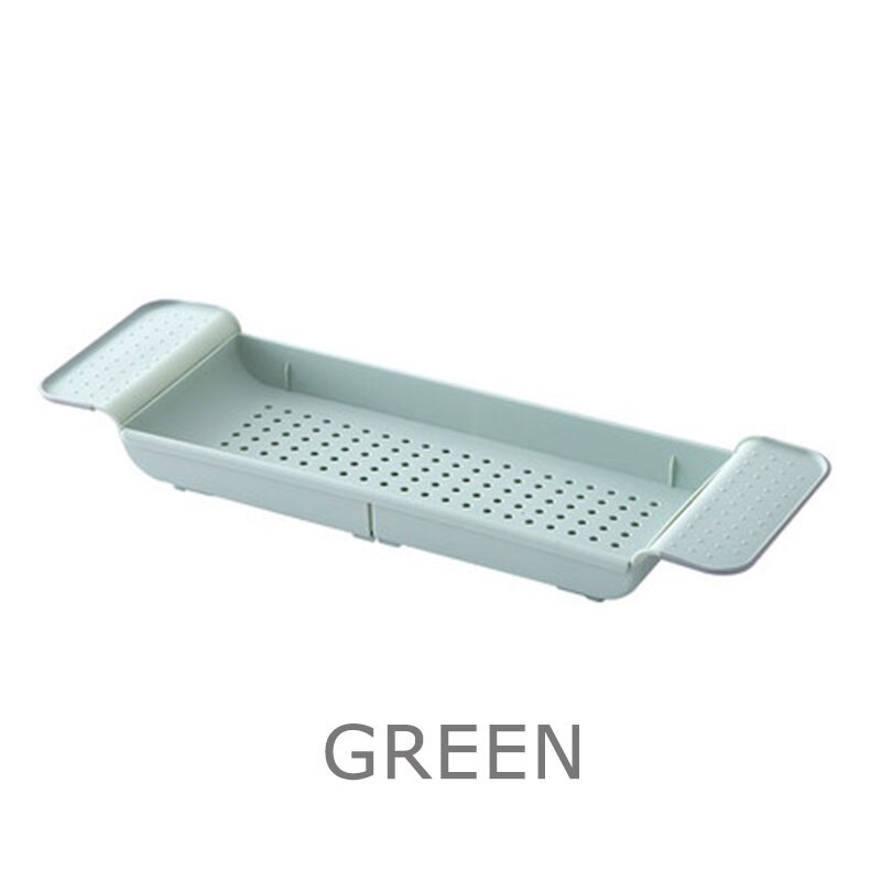 Bath Shelf over Bath Tray Plastic Bath Caddy Bath Rack Bathtub Board Adjustable Bathtub Tray Phone Holder Bathroom Accessories: green