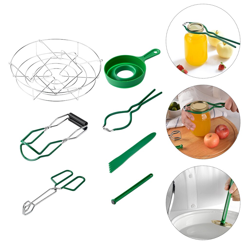 1 Set Canning Set Practical Jam Making Kit Household Kitchen Canning Tools (Green)