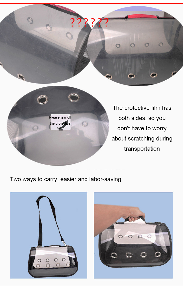 Portable Clear Bird Parrot Transport Cage Breathable Bird Carrier Travel Bag Small Pet Rabbit Guinea Pig Chinchilla Travel Cage