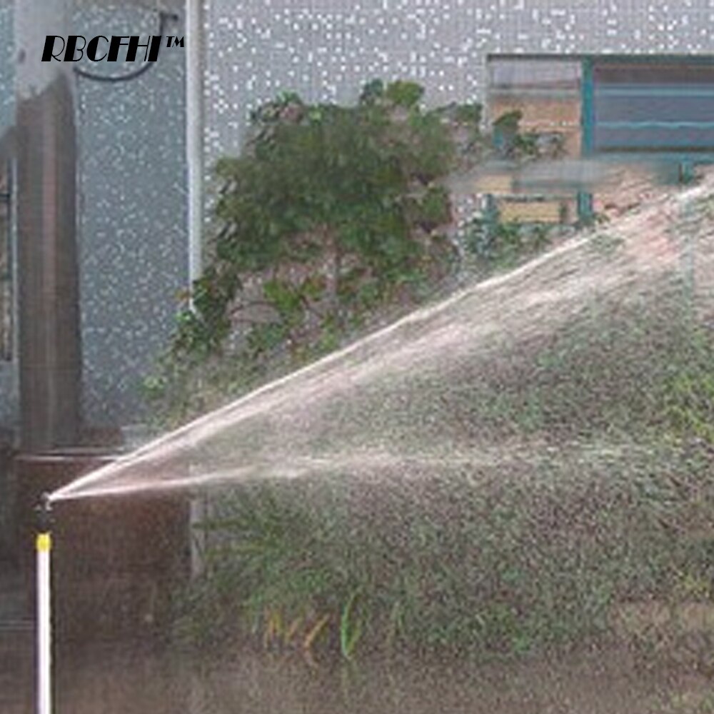 RBCFHI 2 sztuk 180 stopni ogród zraszacz obrotowy 1/2 ''gwint męnarty nawadnianie trawnika rozpylać kulka stalowa napęd podlewanie dysze