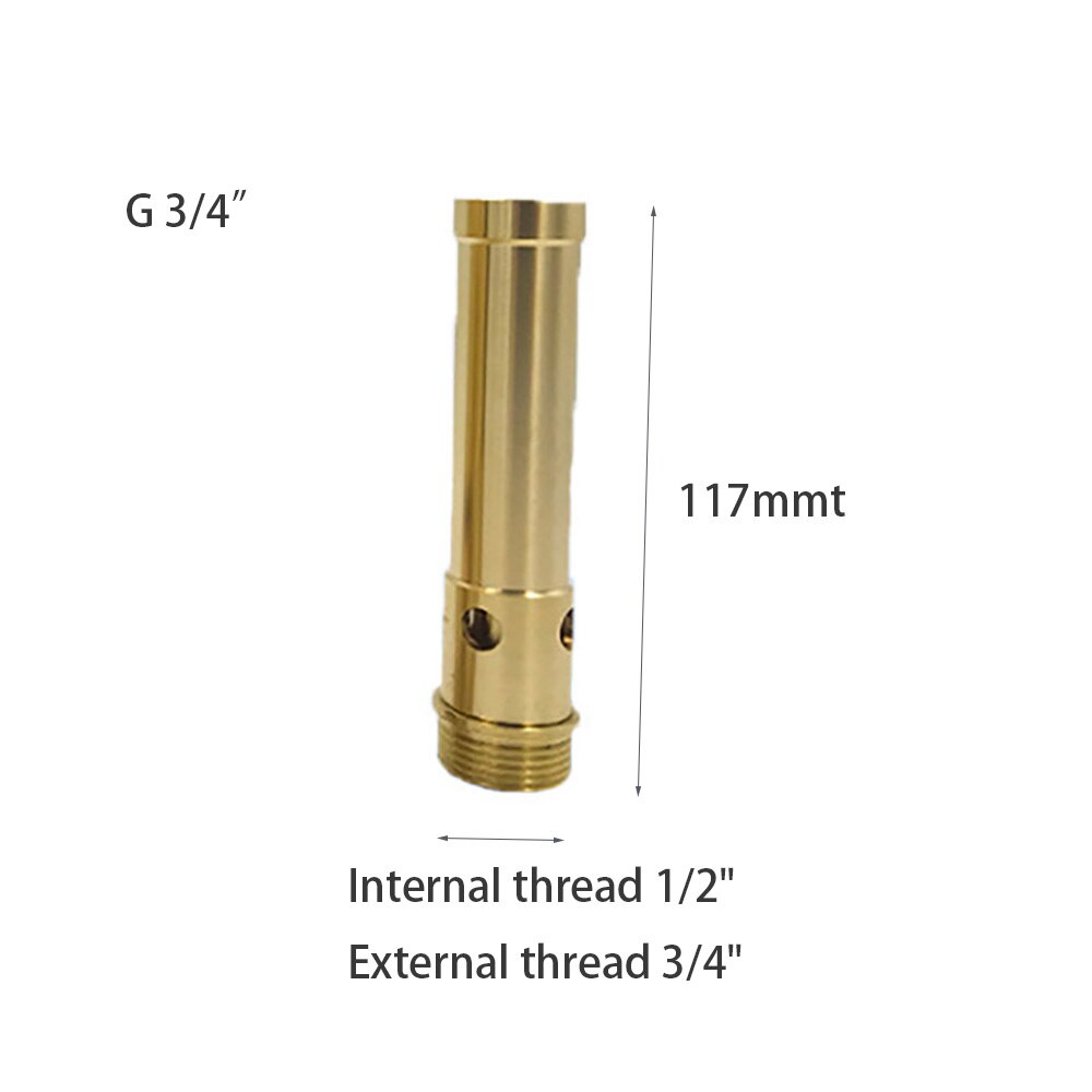 3/4 "3/4" 1 "1.5" 2 "Messing Vijver Fontein Nozzle Jet Straight Gutsende Spray Hoofd Verstelbare tuin Outdoor Sprinkler Bubbling: 3 for 4 inch