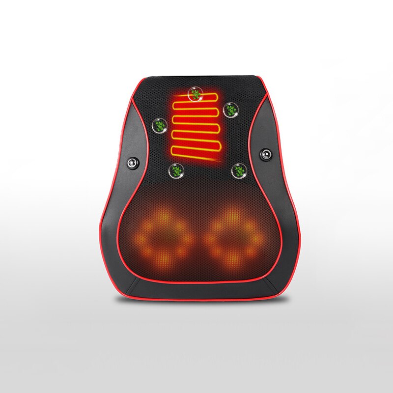 Almohada de masaje eléctrica multifunción, vibrador Shiatsu, terapia infrarroja, relajación muscular, cuello, espalda, piernas, masajeador corporal: B massage pillow